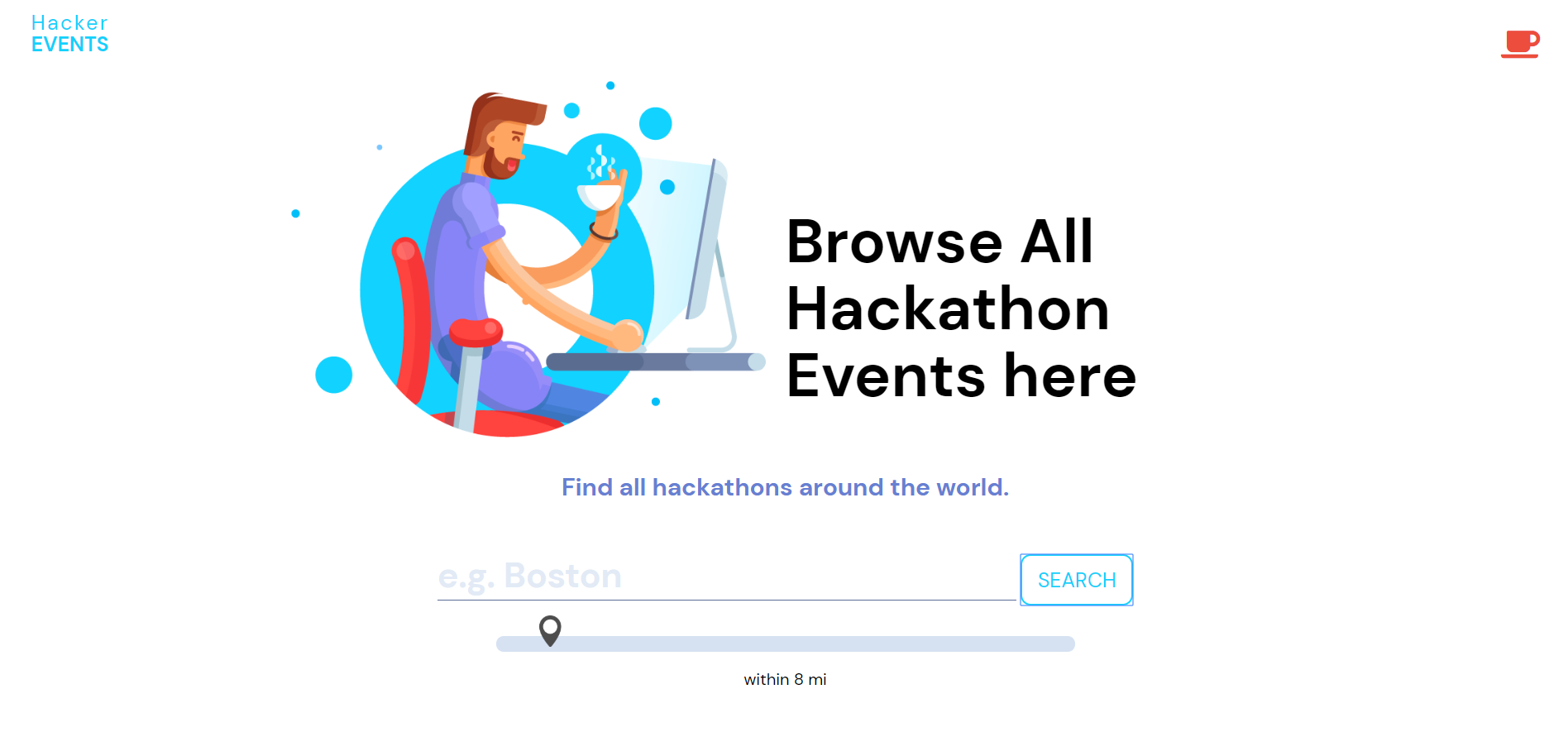 hacker-events-interface
